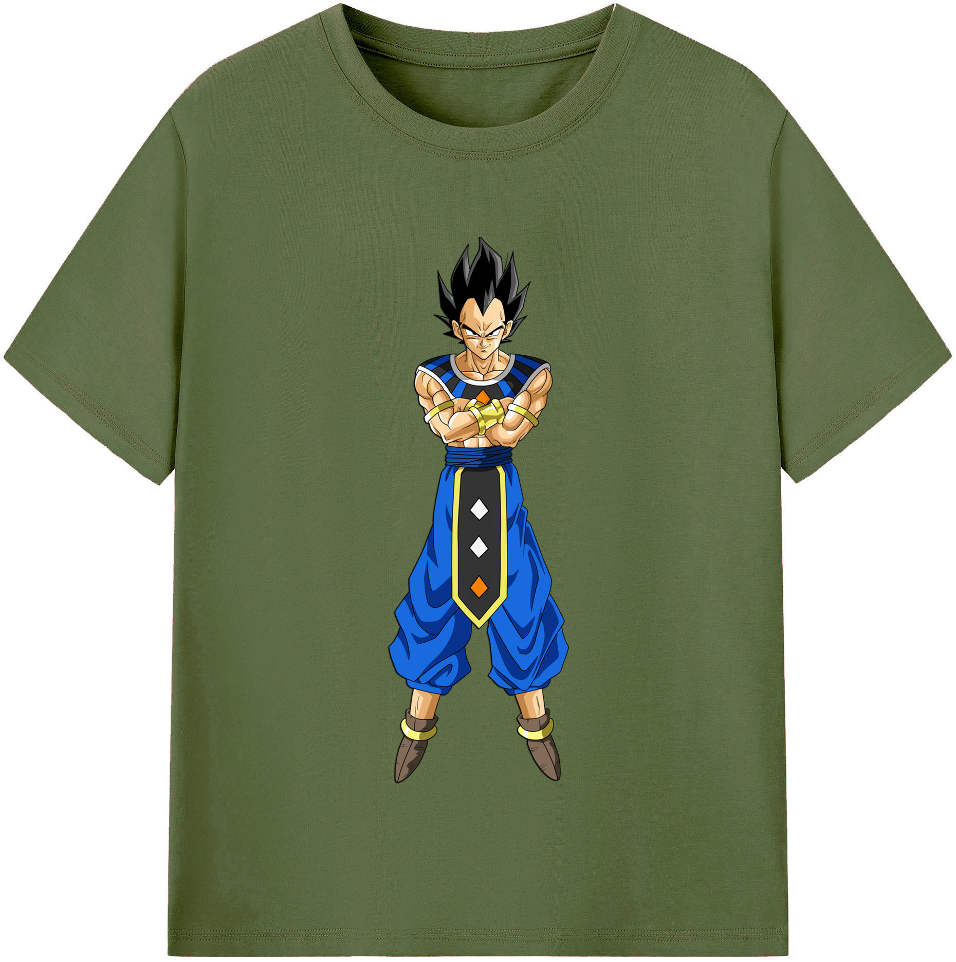 （画像用） ドラゴンボール ベジータ四世（Bejīta Yonsei）DRAGON BALL Vegeta IV 綿100％半袖Tシャツ（フロントプリント）